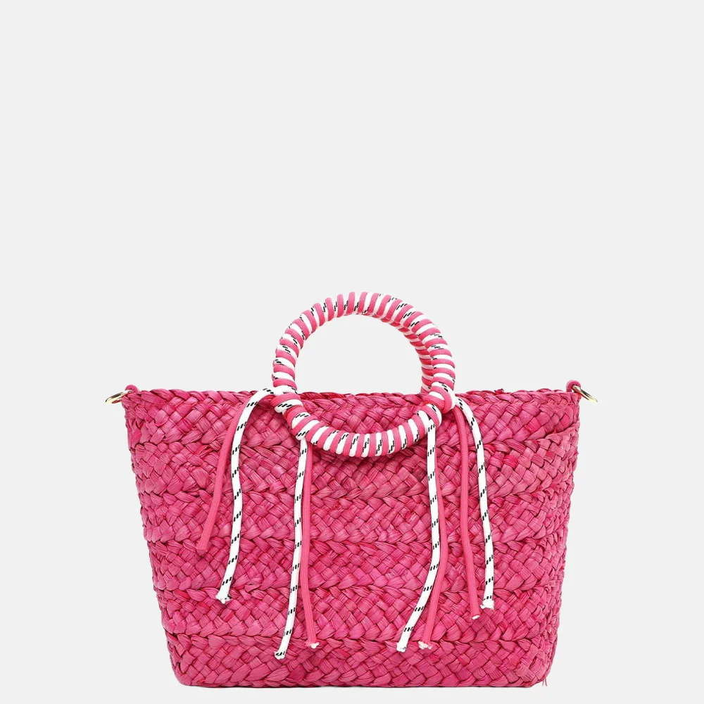 Emily & Noah Jolanda handtas riet S pink bij Duifhuizen