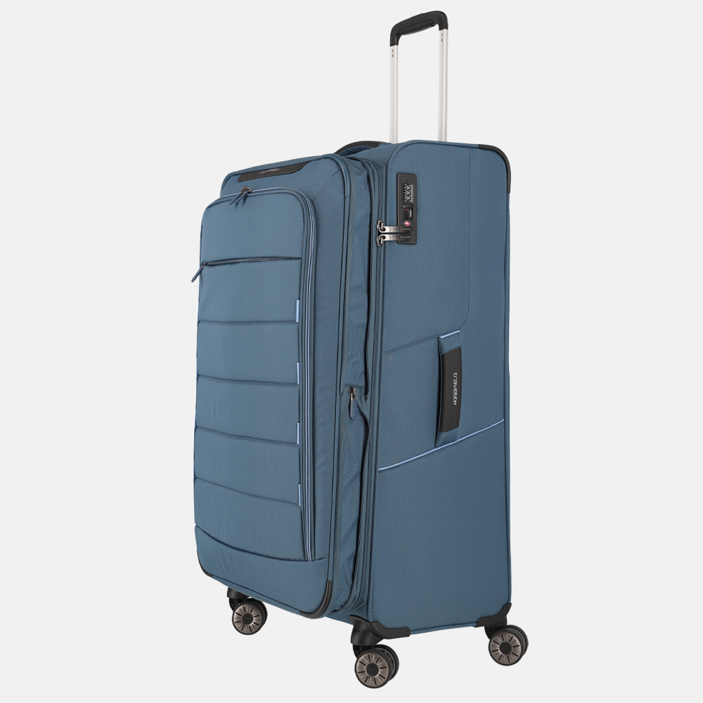 Travelite Skaii koffer 78 cm blue bij Duifhuizen