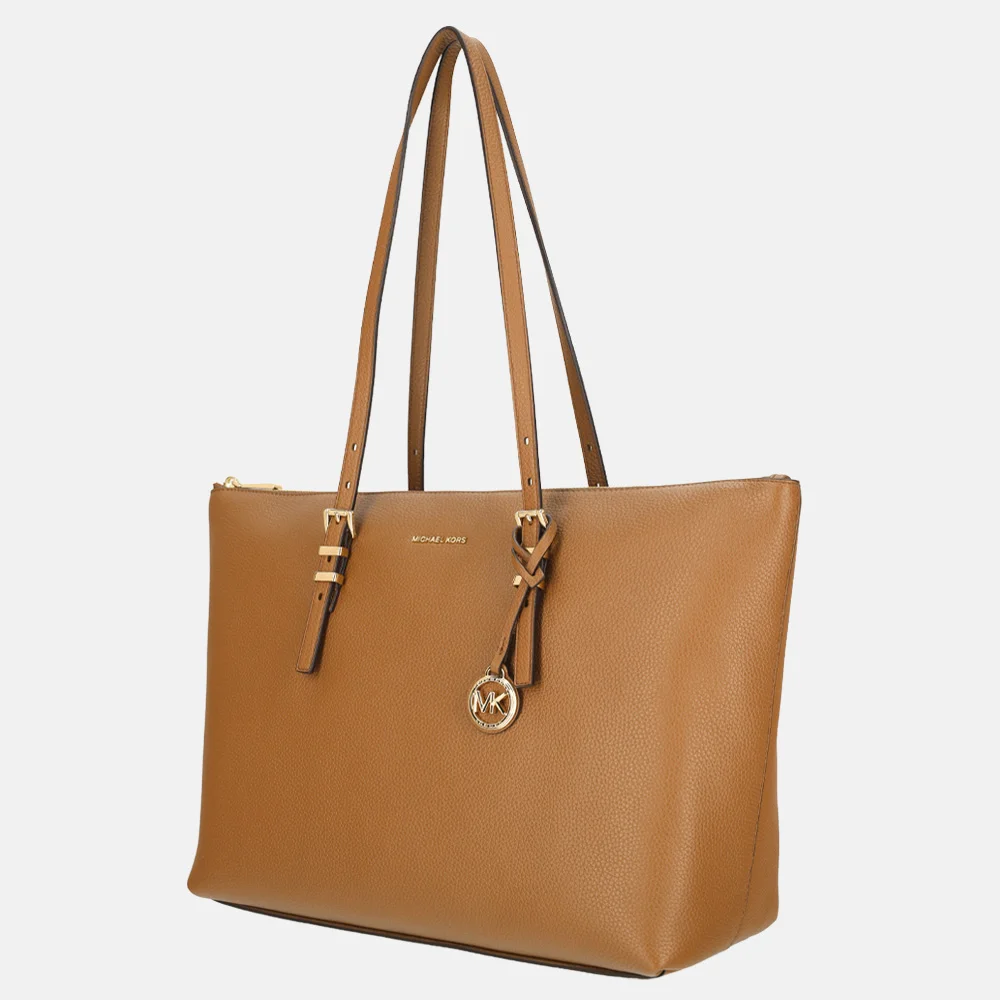 Michael Kors Quinn shopper 15 inch large luggage bij Duifhuizen