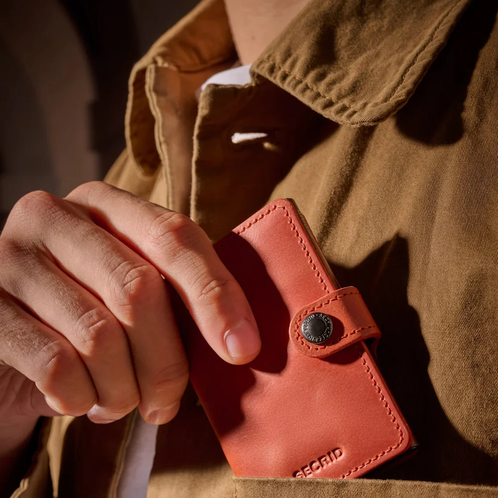 Secrid Twinwallet pasjeshouder vintage orange bij Duifhuizen