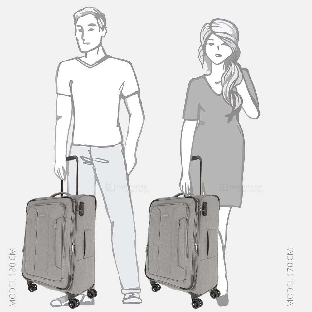 Travelite Boja koffer 67 cm anthrazit bij Duifhuizen