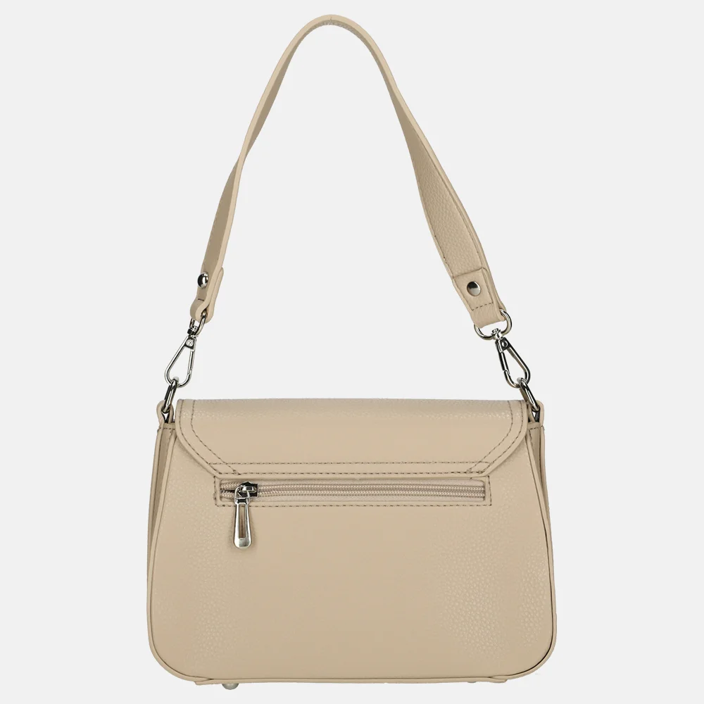 Flora & Co crossbody tas beige bij Duifhuizen