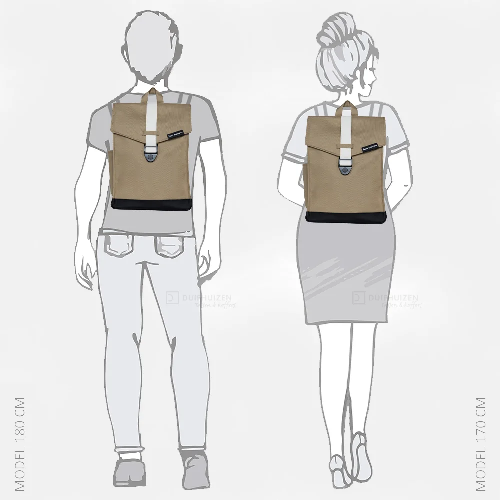 Bold Banana Envelope rugzak 15.6 inch olive ivory  bij Duifhuizen