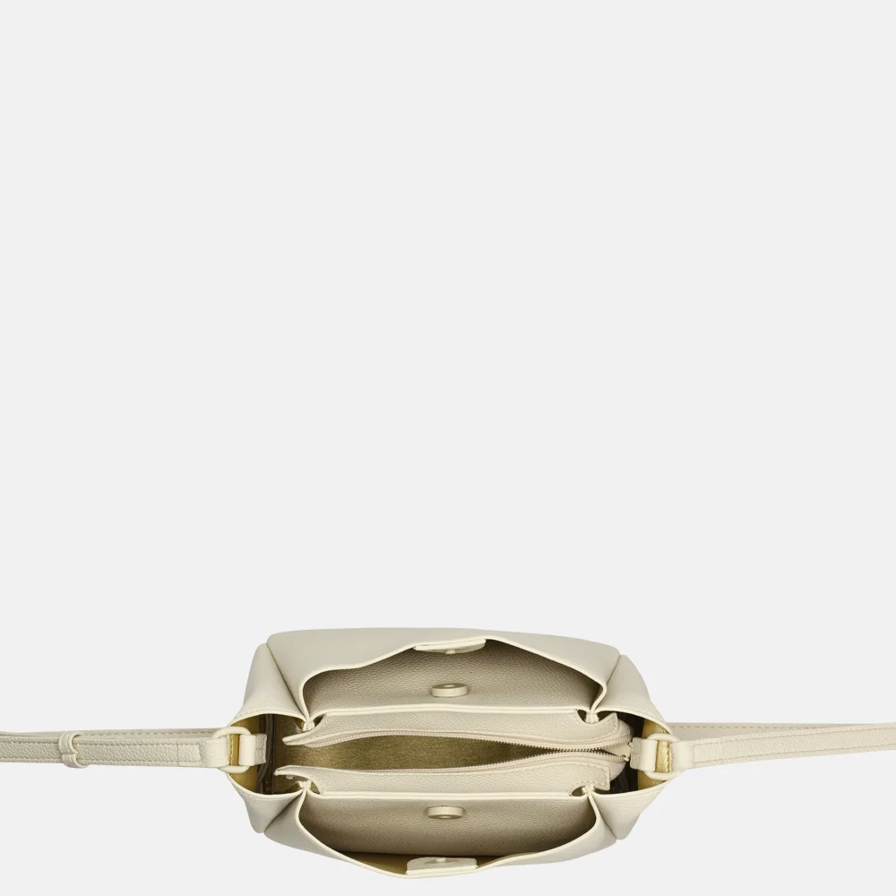Laurent David Dorine crossbody tas white/goud bij Duifhuizen
