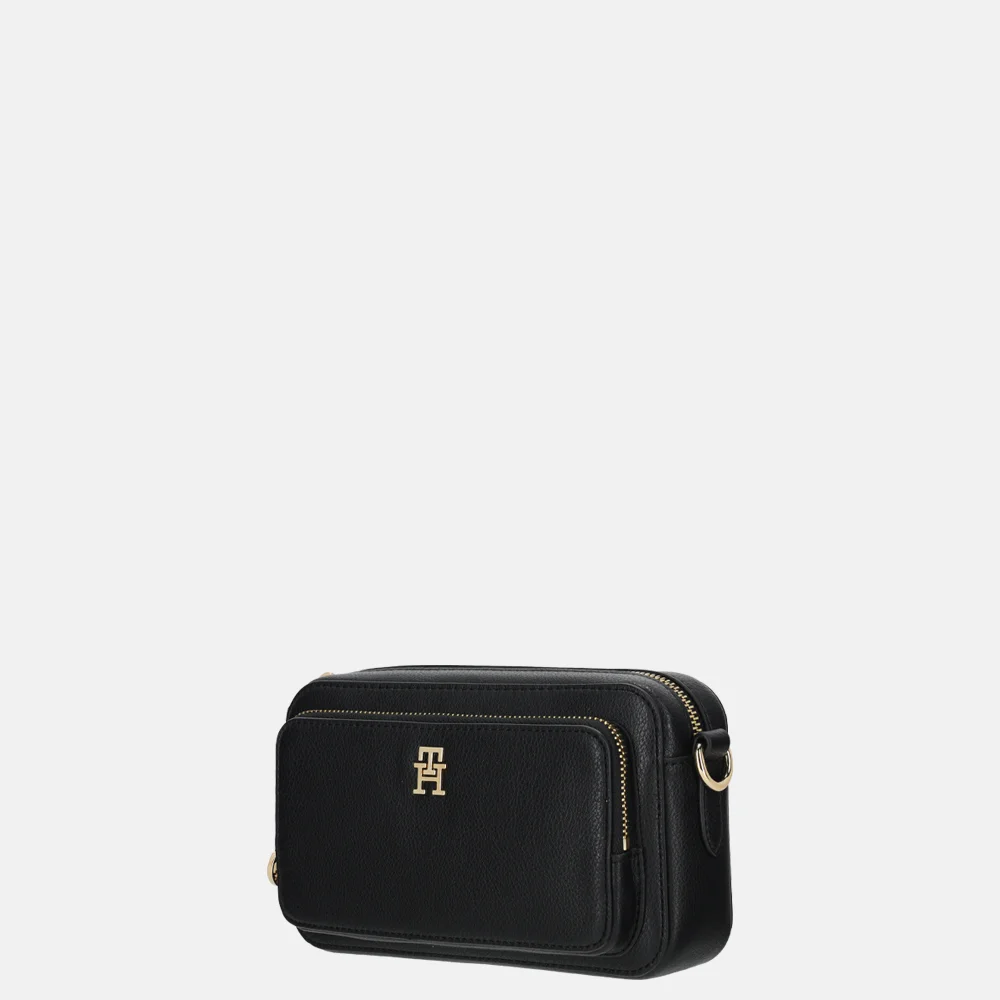 Tommy Hilfiger Icon camera crossbody tas black bij Duifhuizen
