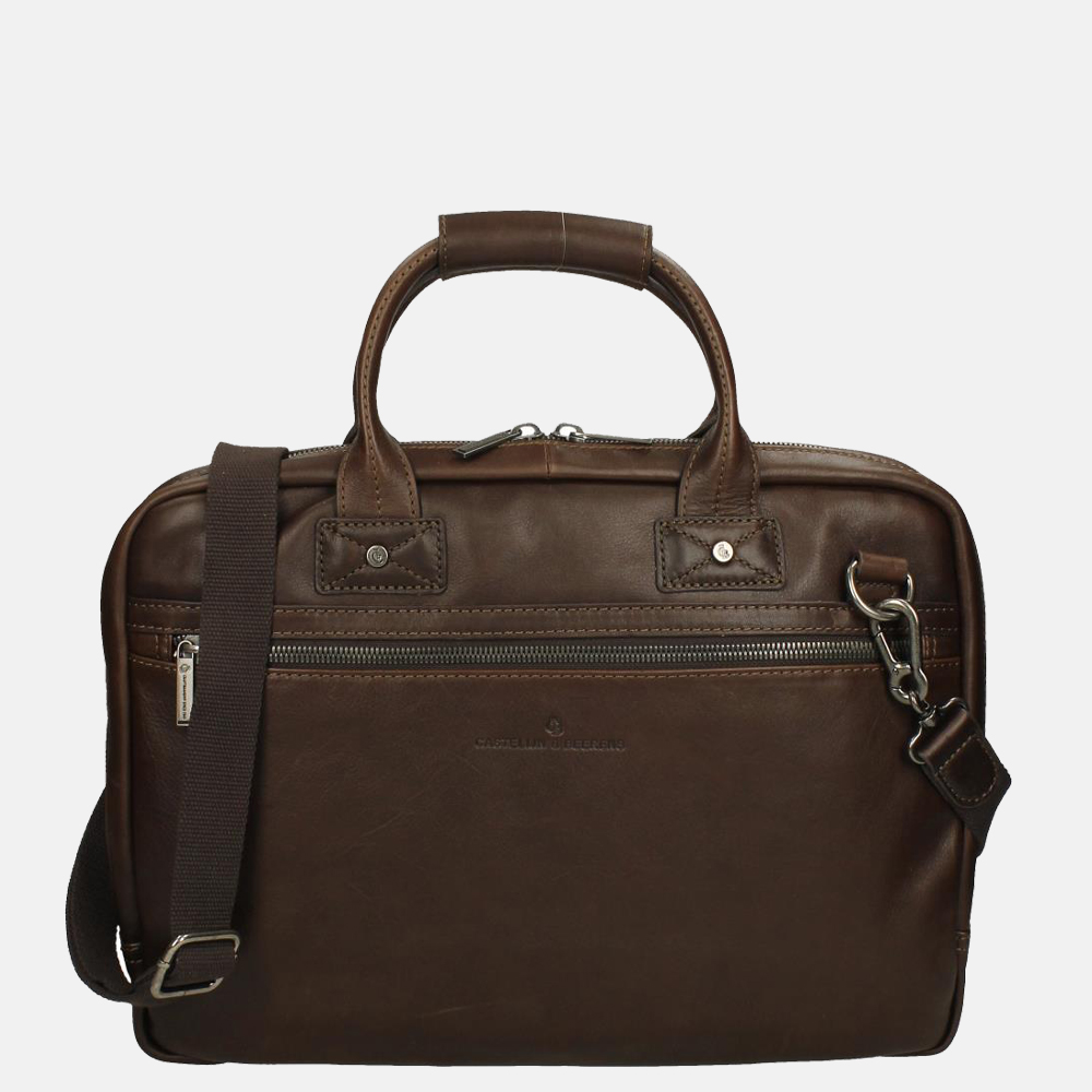 Castelijn & Beerens Firenze laptoptas 15.6 inch mocca