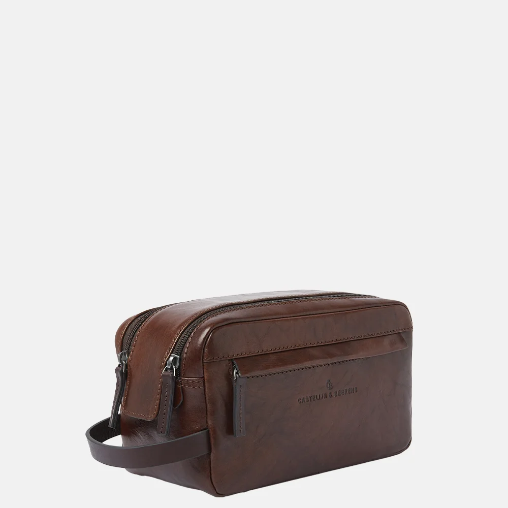 Castelijn en Beerens Rien toilettas cognac bij Duifhuizen