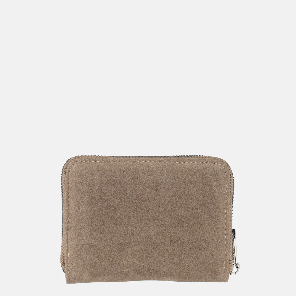 Flora & Co Suedine portemonnee S taupe bij Duifhuizen