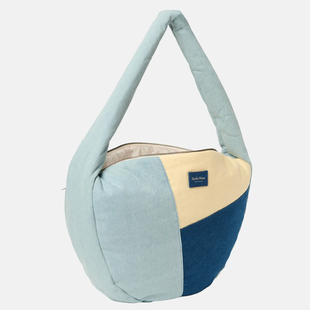Studio Noos Patchwork crossbody tas denim bij Duifhuizen
