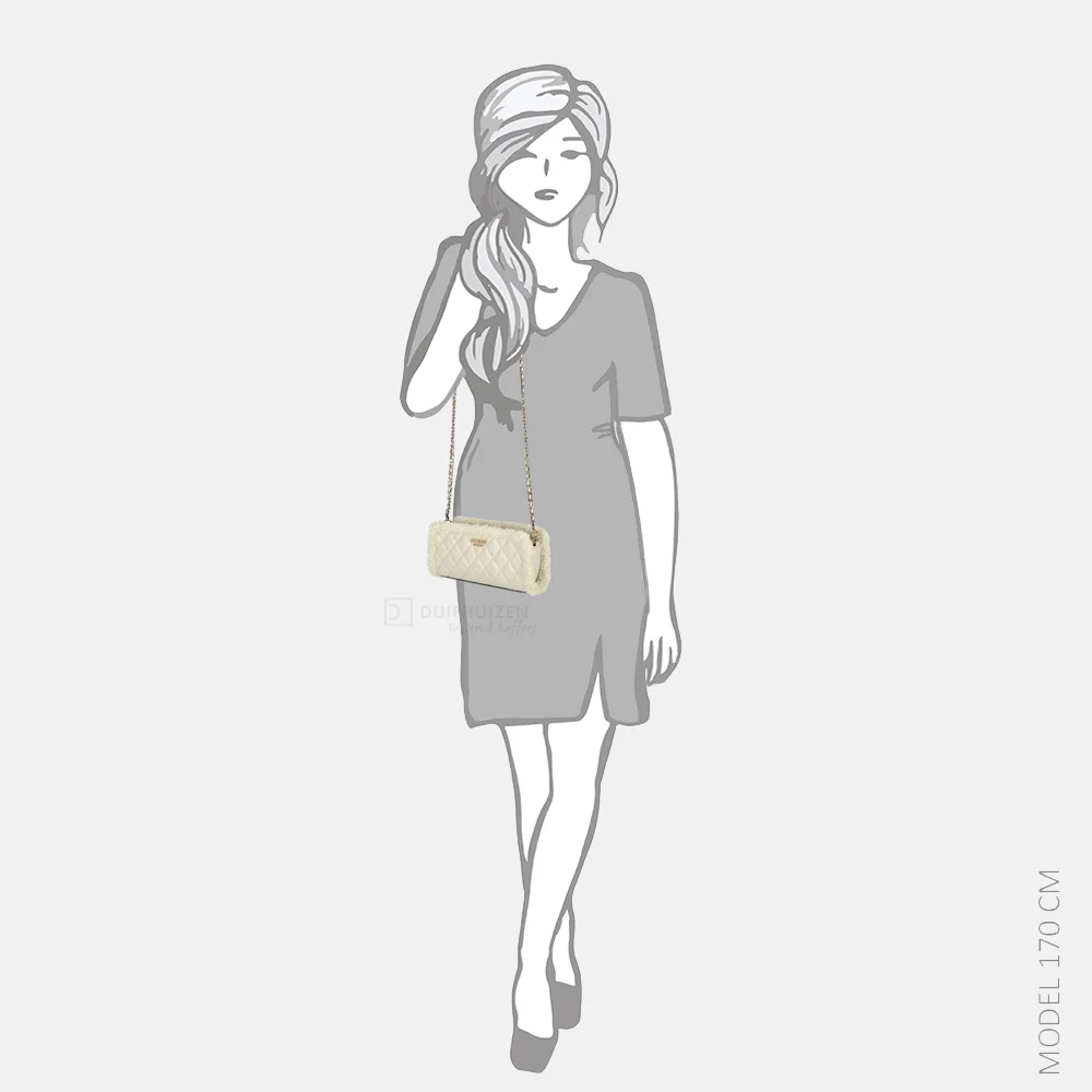 Guess Cristi crossbody tas bone bij Duifhuizen