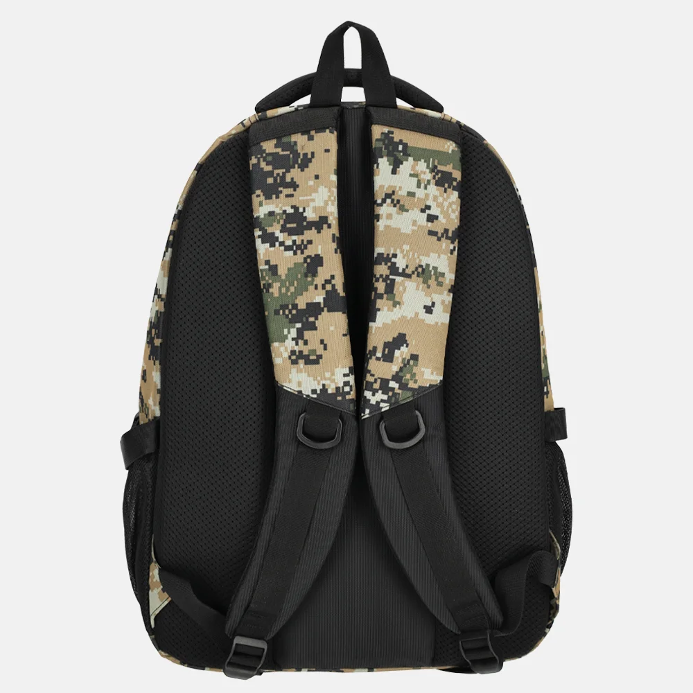 Enrico Benetti Santa Cruz rugzak 17 inch zand camouflage bij Duifhuizen