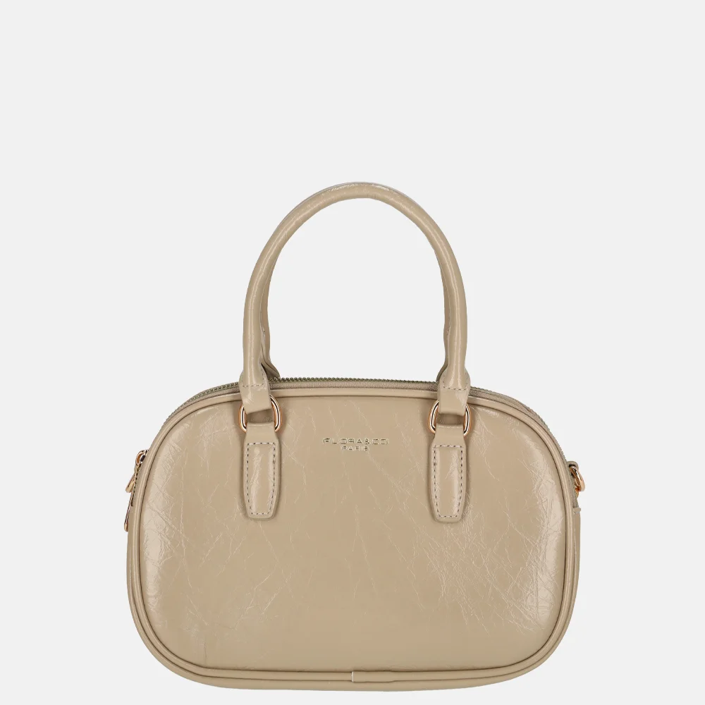 Flora & Co crossbody tas taupe bij Duifhuizen