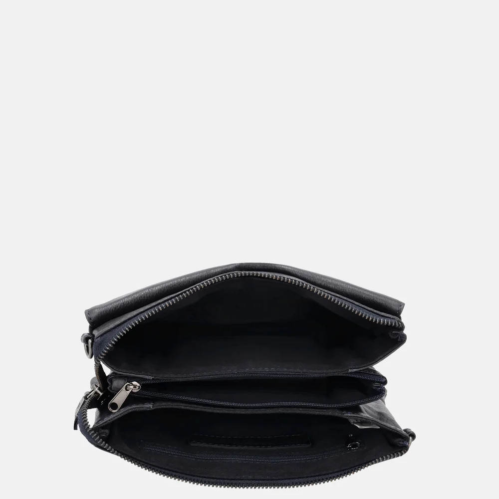Hide & Stitches crossbody tas donkerblauw bij Duifhuizen