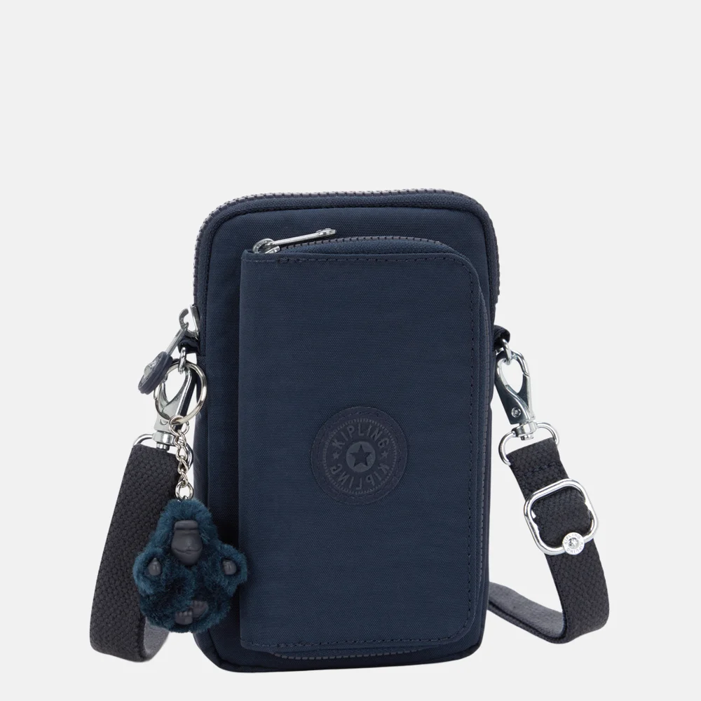 Kipling Telmo telefoontas blue bleu bij Duifhuizen