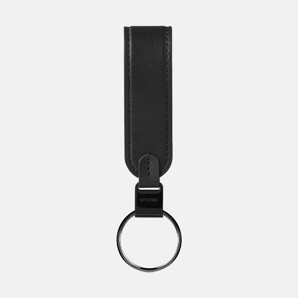 Orbitkey Loop Keychain Leather black