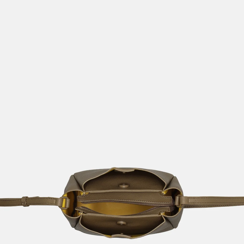 Laurent David Dorine crossbody tas khaki/geel bij Duifhuizen