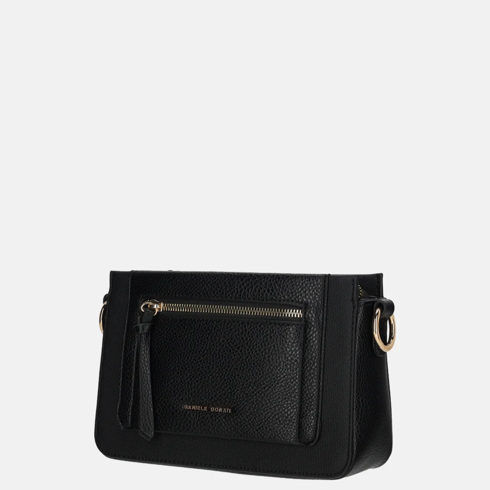 Daniele Donati crossbody tas black bij Duifhuizen