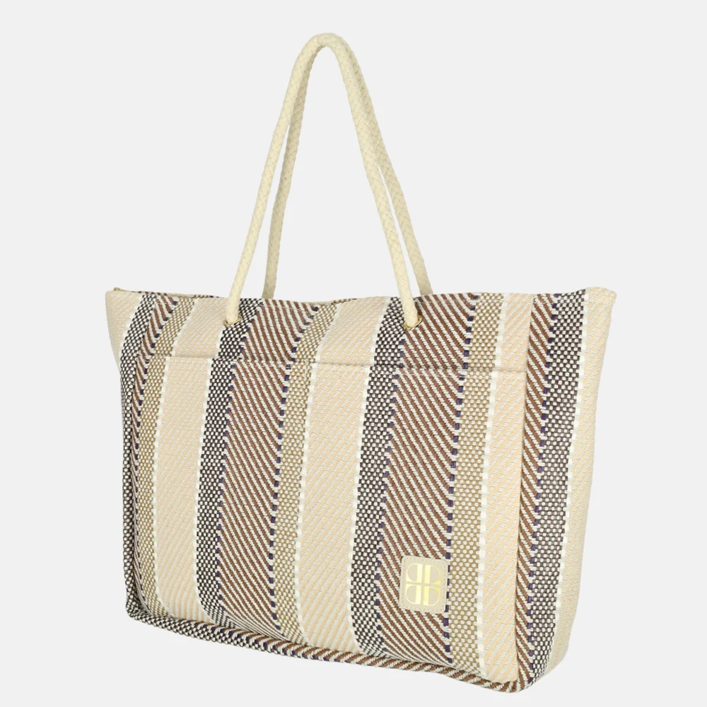 Laurent David Valerie strandtas multi brown bij Duifhuizen