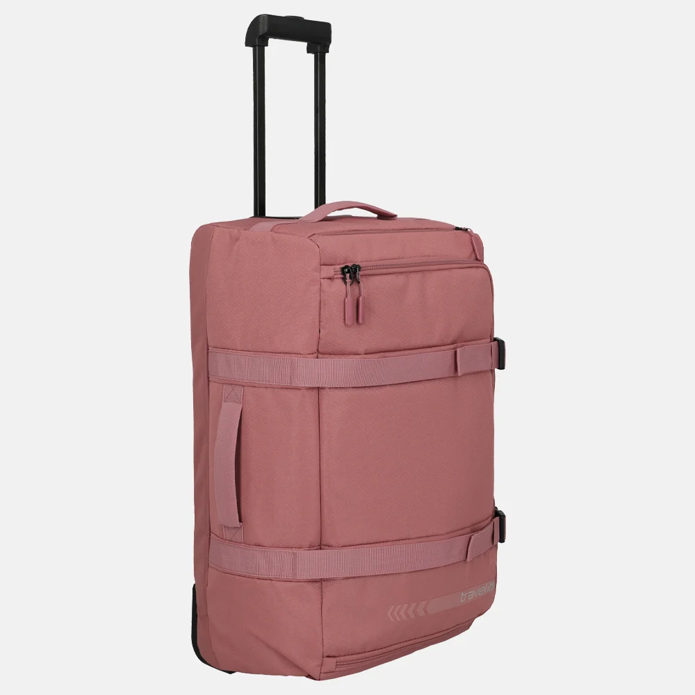 Travelite Kick Off Wheeled Duffle L reistas rose bij Duifhuizen