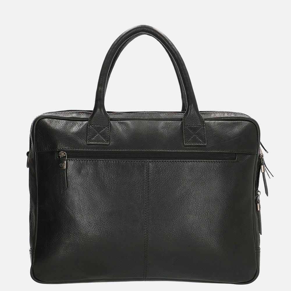 Micmacbags Porto laptoptas 15 inch black bij Duifhuizen