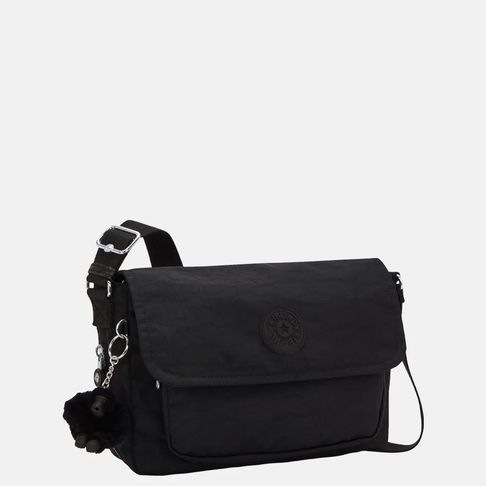 Kipling Dalma schoudertas black noir bij Duifhuizen
