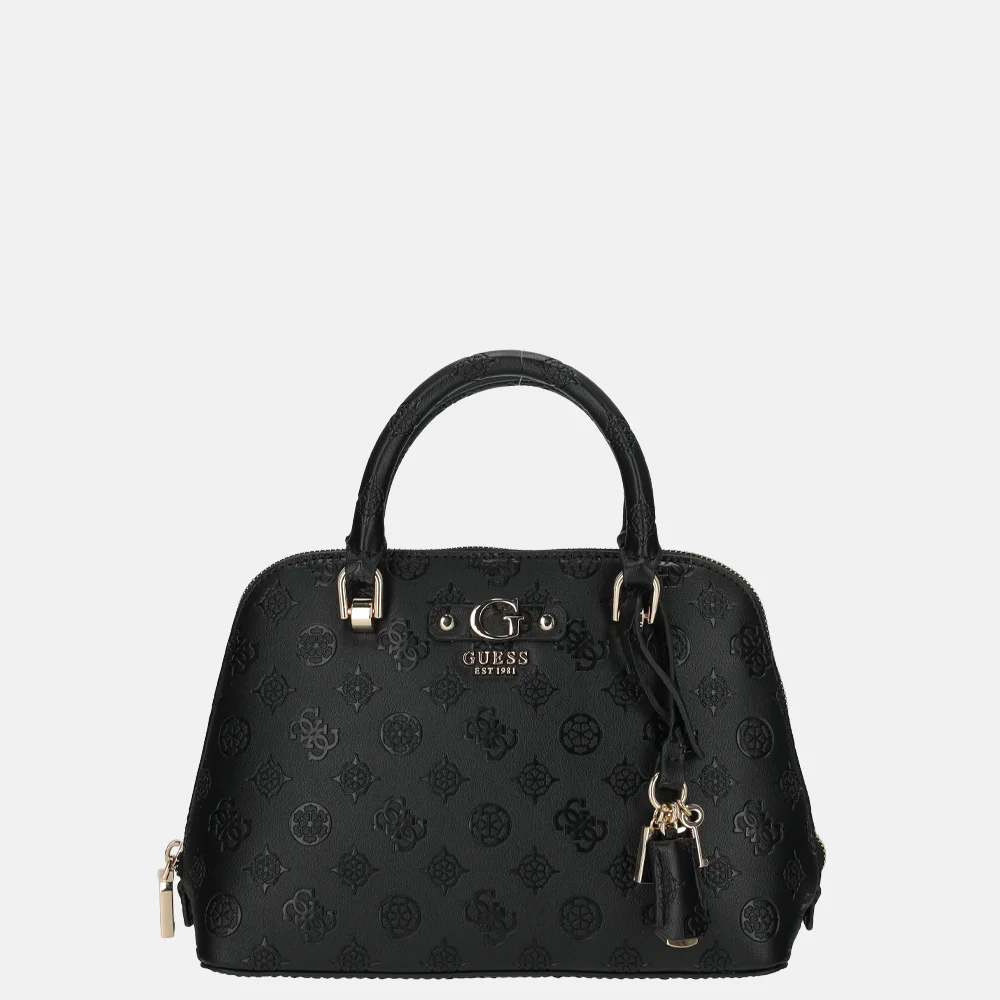 Guess Dita handtas black logo bij Duifhuizen