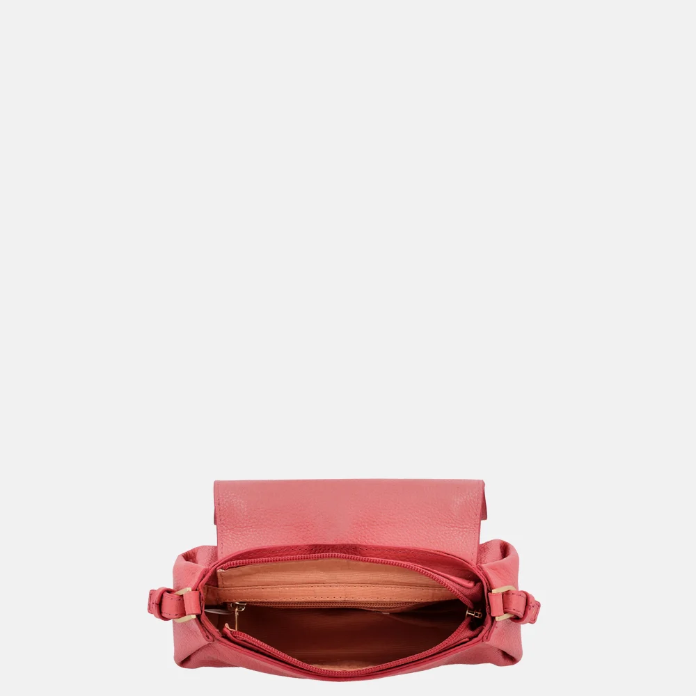 Loulou Essentiels Mae Bamboo handtas grapefruit bij Duifhuizen