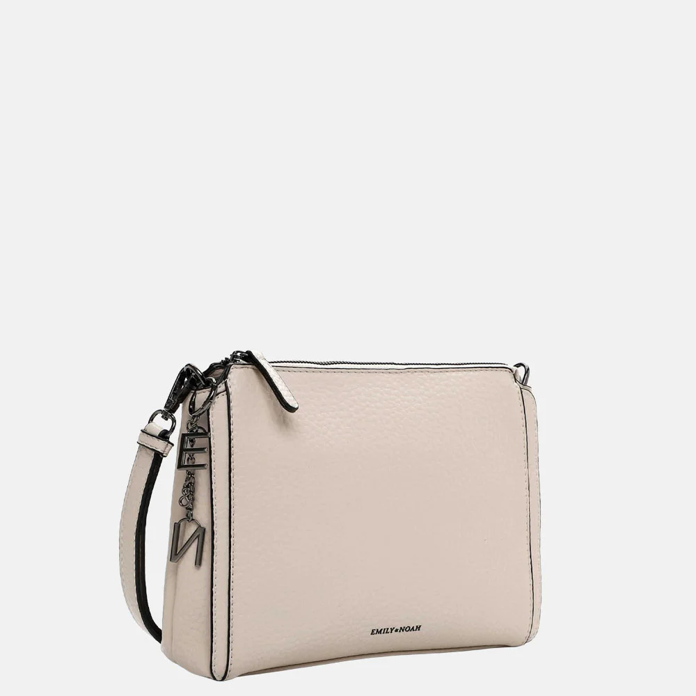 Emily & Noah Harleen crossbody tas beige bij Duifhuizen