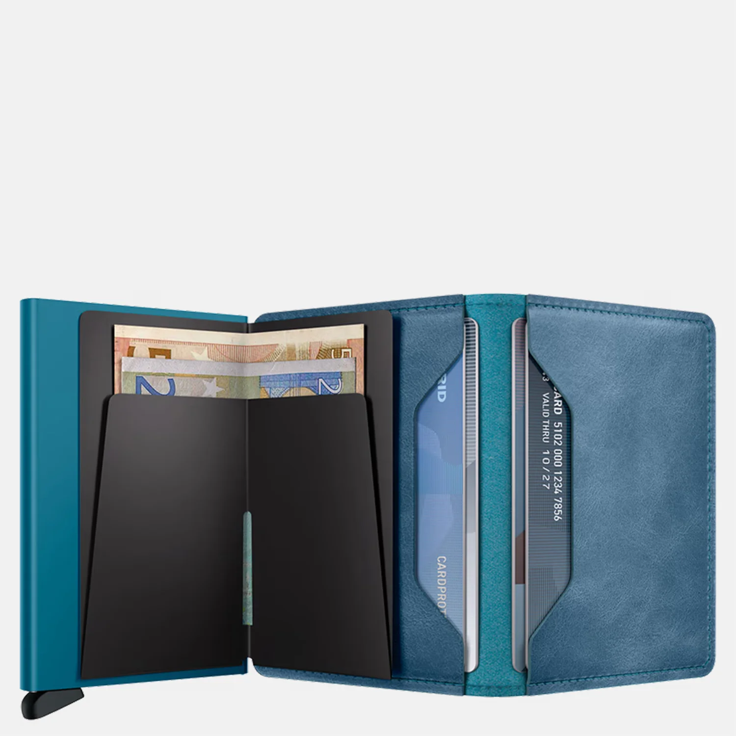 Secrid Slimwallet pasjeshouder vintage teal bij Duifhuizen