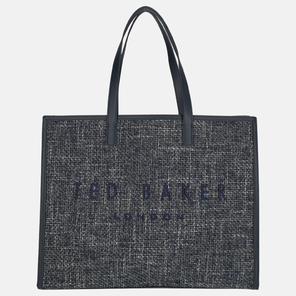 Ted Baker Tweekon shopper navy bij Duifhuizen
