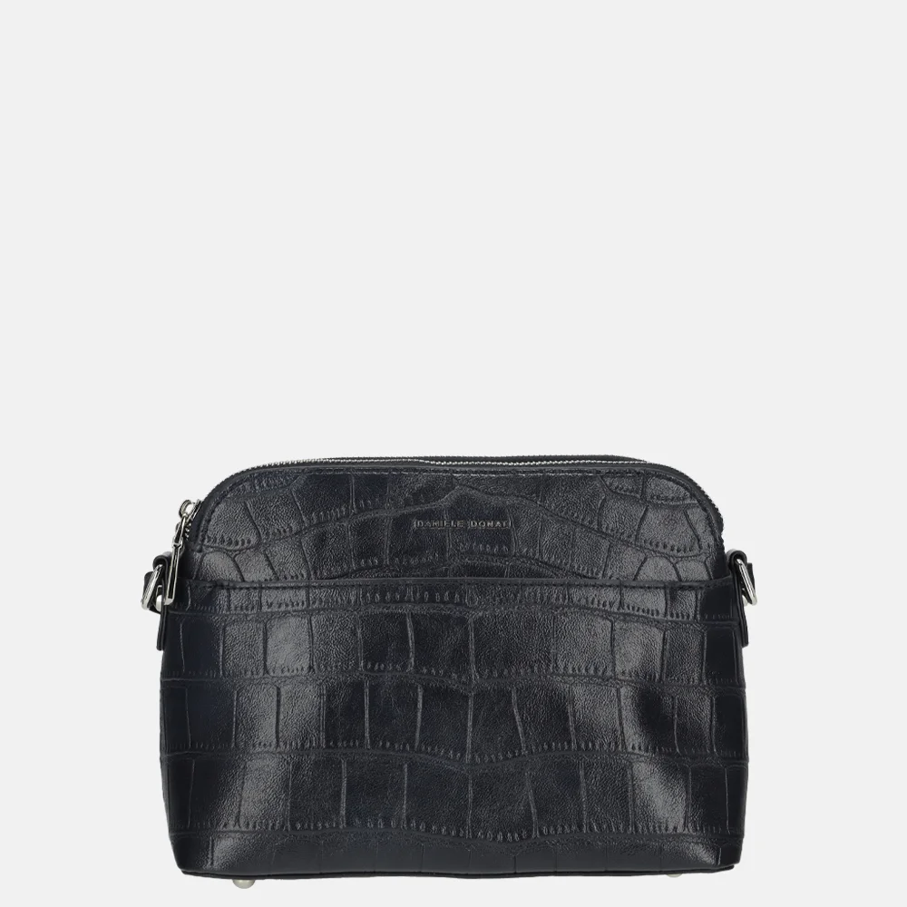 Daniele Donati crossbody tas croco donkerblauw bij Duifhuizen