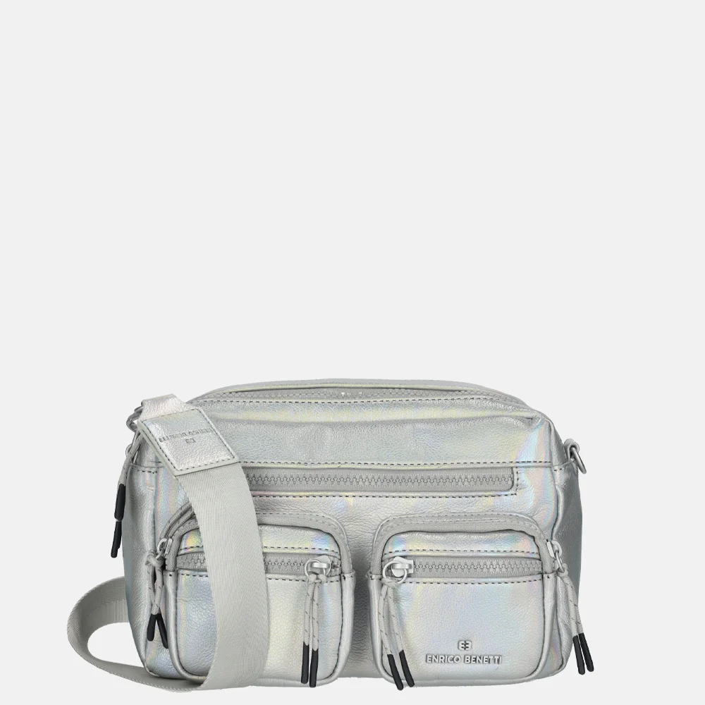 Enrico Benetti Celine crossbody tas metallic silver