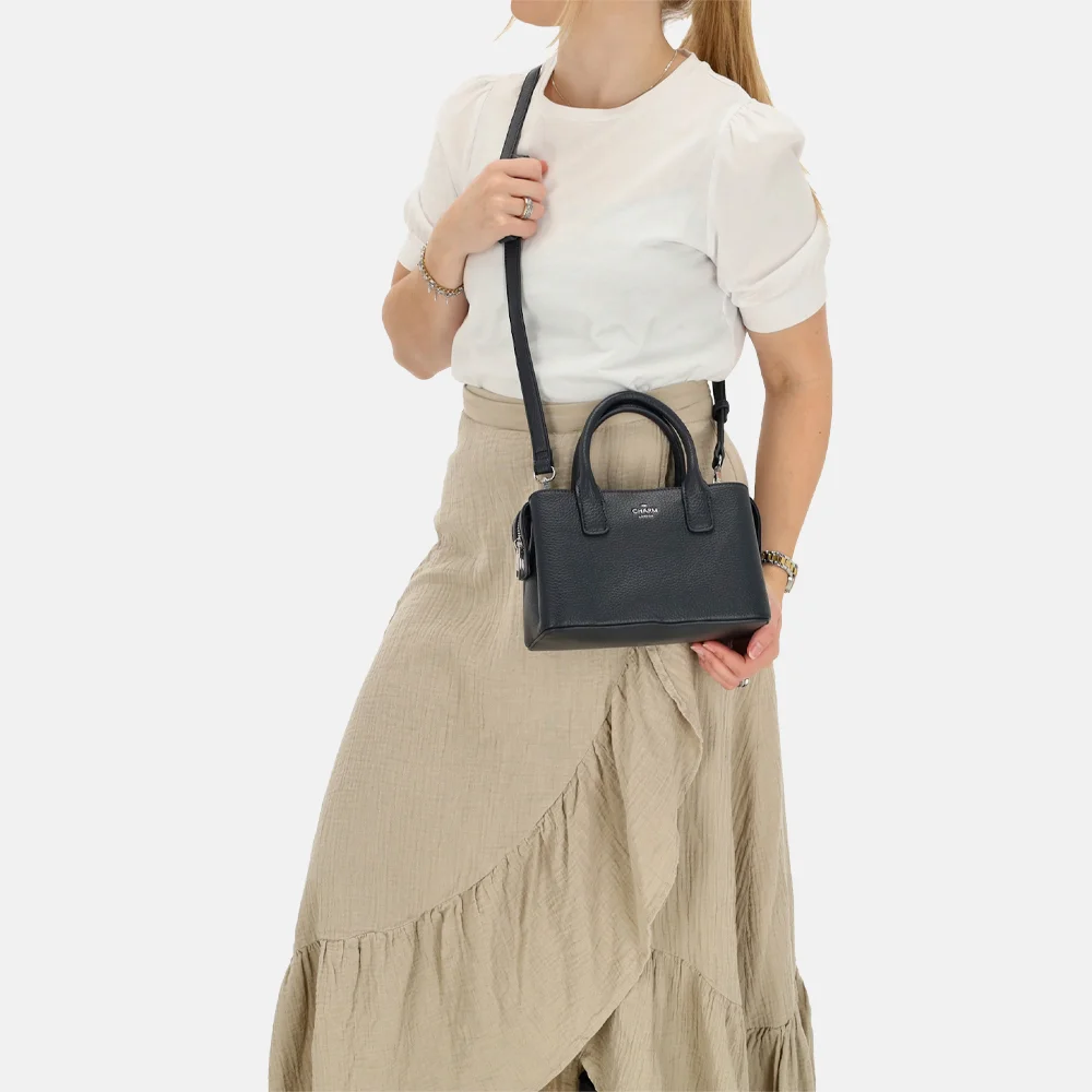 Charm London Muggiano handtas S navy bij Duifhuizen