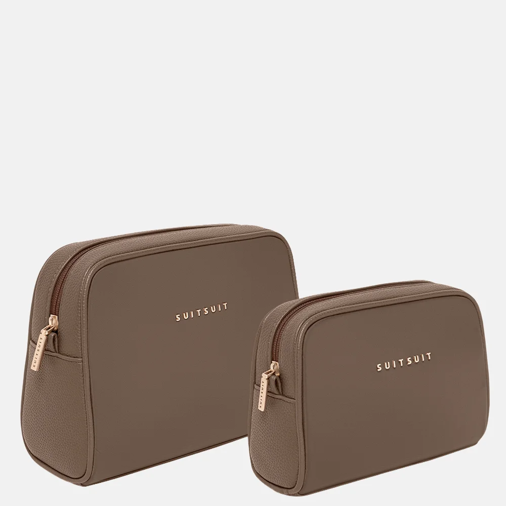 SUITSUIT Serenity Toilettas en make-up tasje set moon stone bij Duifhuizen