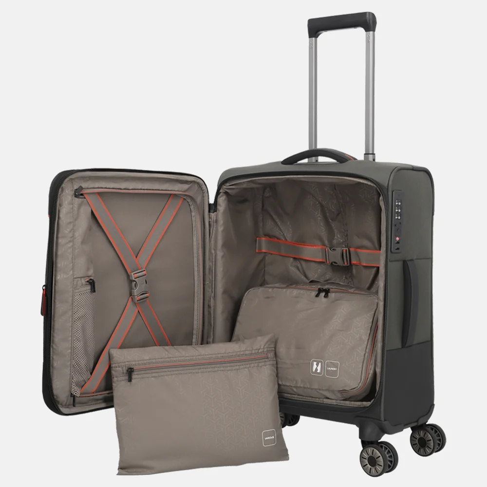 Travelite Crosslite 5.0 handbagage koffer 55 cm olive bij Duifhuizen