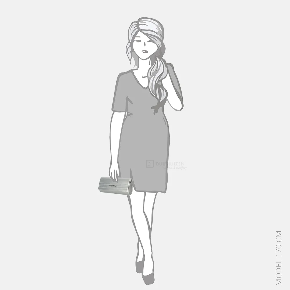 Valentino Bags Sofie pochette/clutch argento bij Duifhuizen