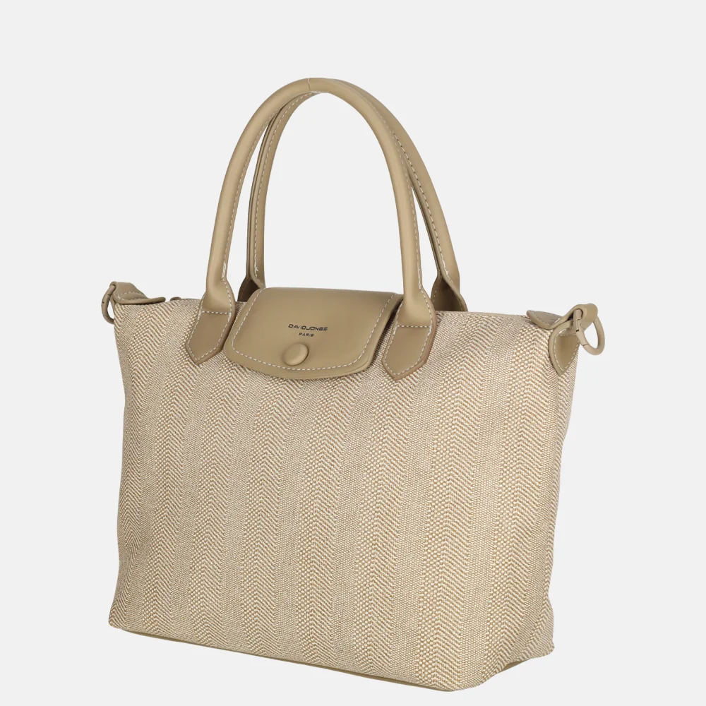 David Jones handtas M oatmeal beige bij Duifhuizen