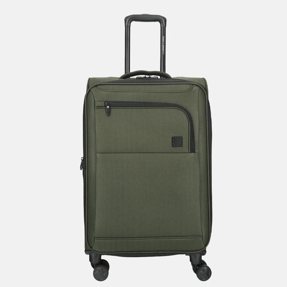 Enrico Benetti Oakville handbagage koffer 55 cm olive bij Duifhuizen
