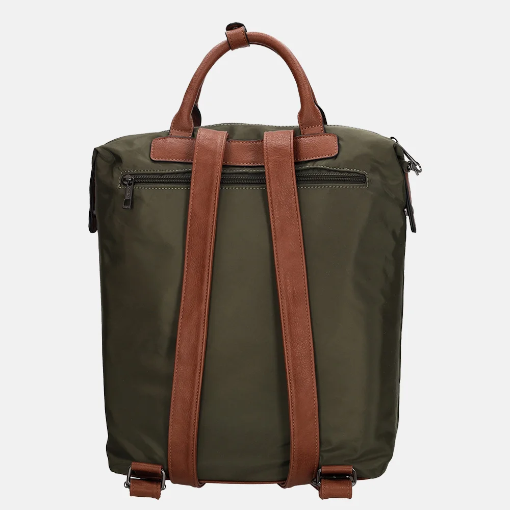 Charm London Buckingham laptoprugzak 14 inch olijfgroen bij Duifhuizen