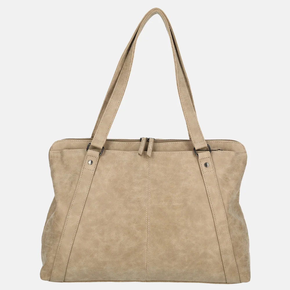 Enrico Benetti Karin shopper L mid taupe bij Duifhuizen