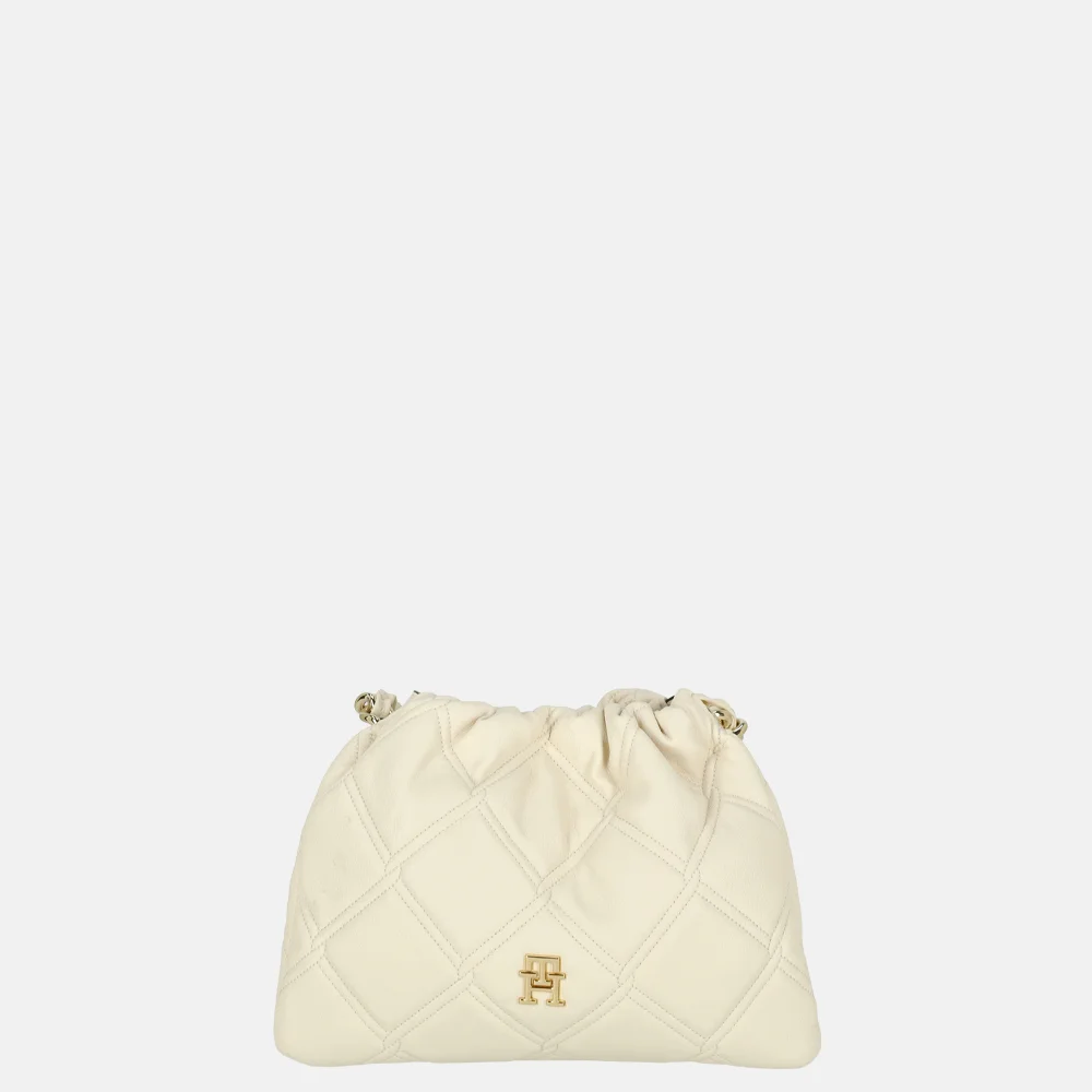 Tommy Hilfiger  Feminine mini crossbody tas soft cream bij Duifhuizen