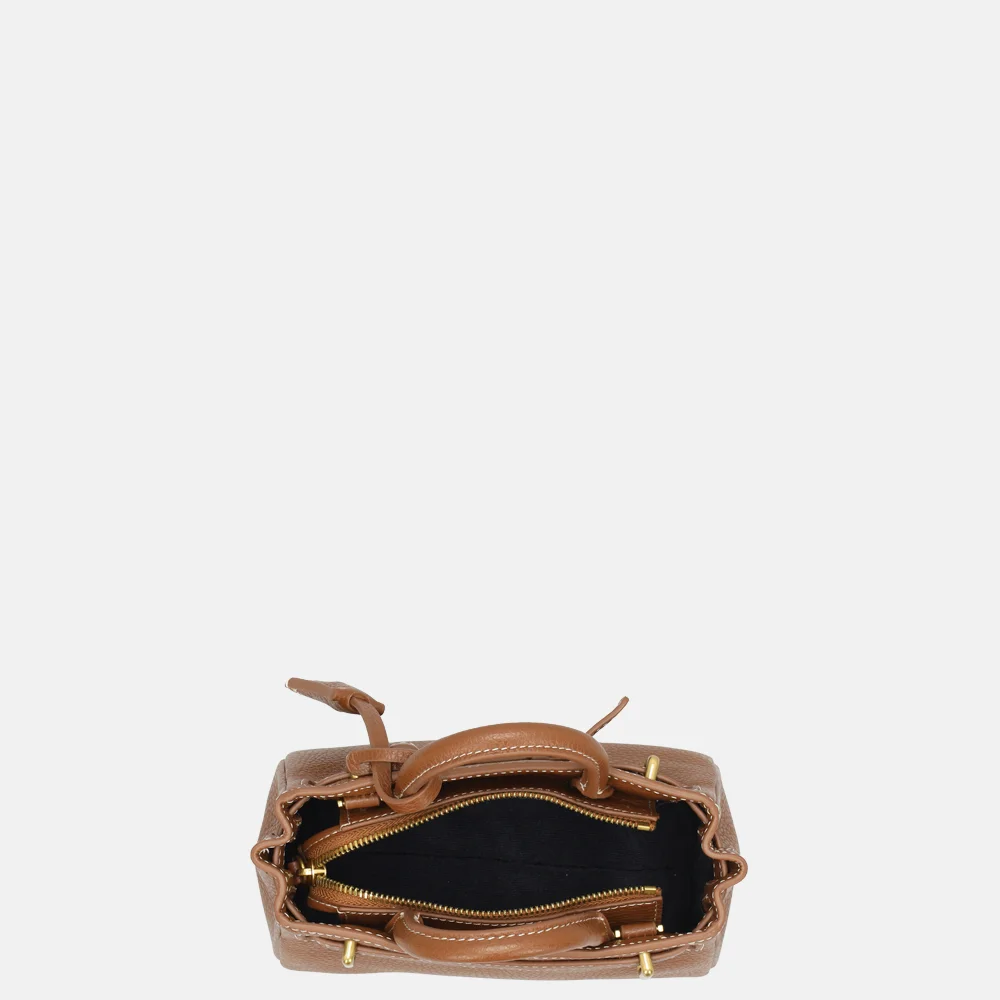 Tommy Hilfiger American Icon micro handtas cognac bij Duifhuizen