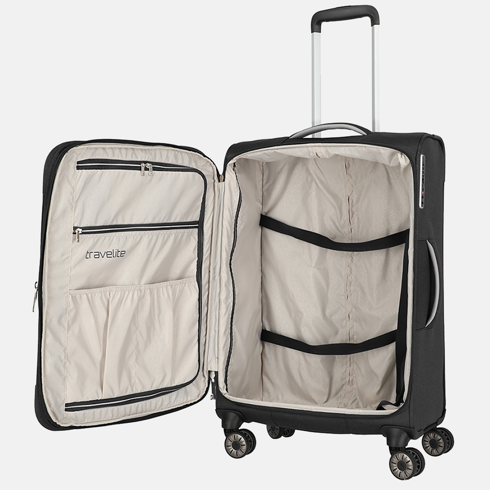 Travelite Miigo koffer 67 cm black bij Duifhuizen