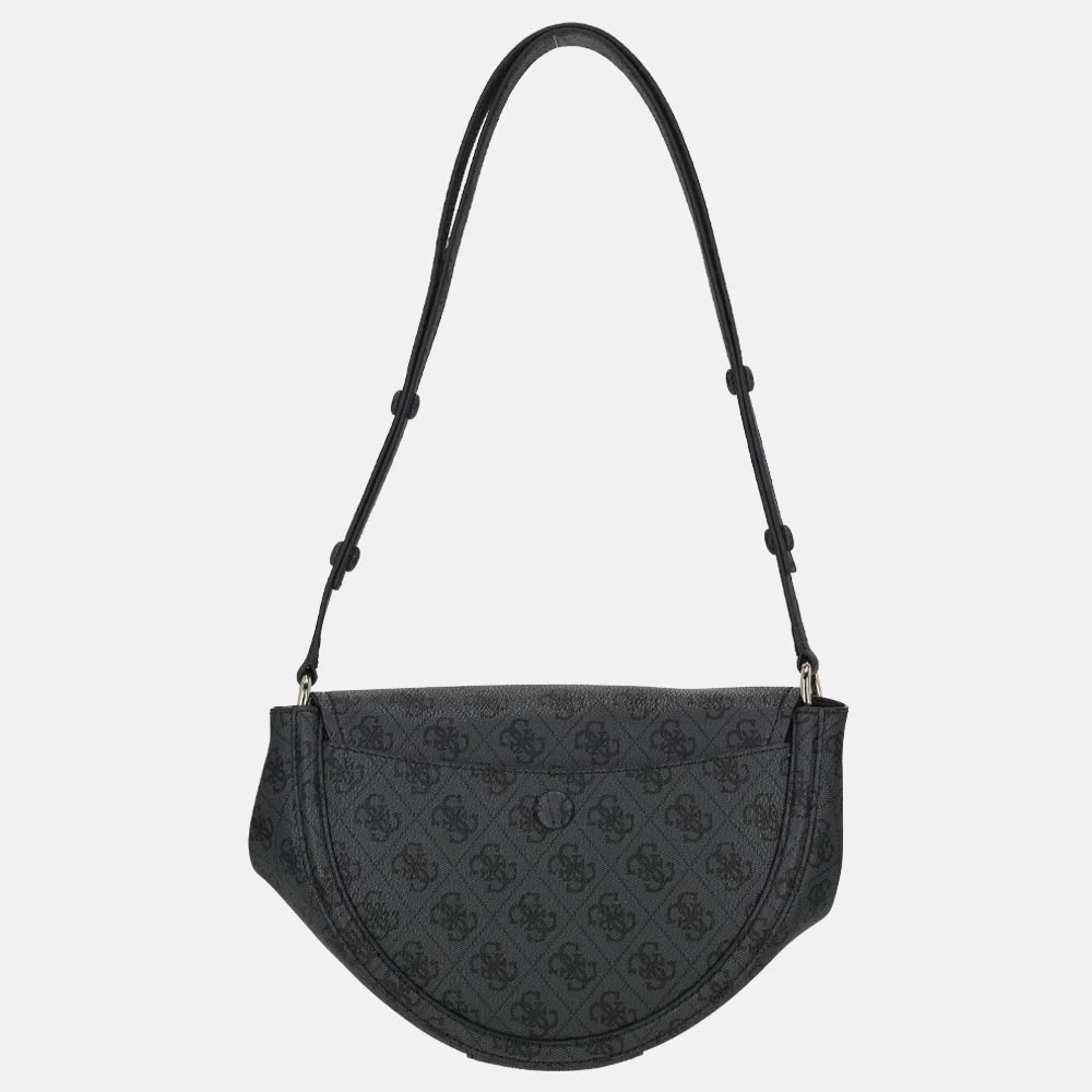 Guess Coleen crossbody tas coal logo bij Duifhuizen