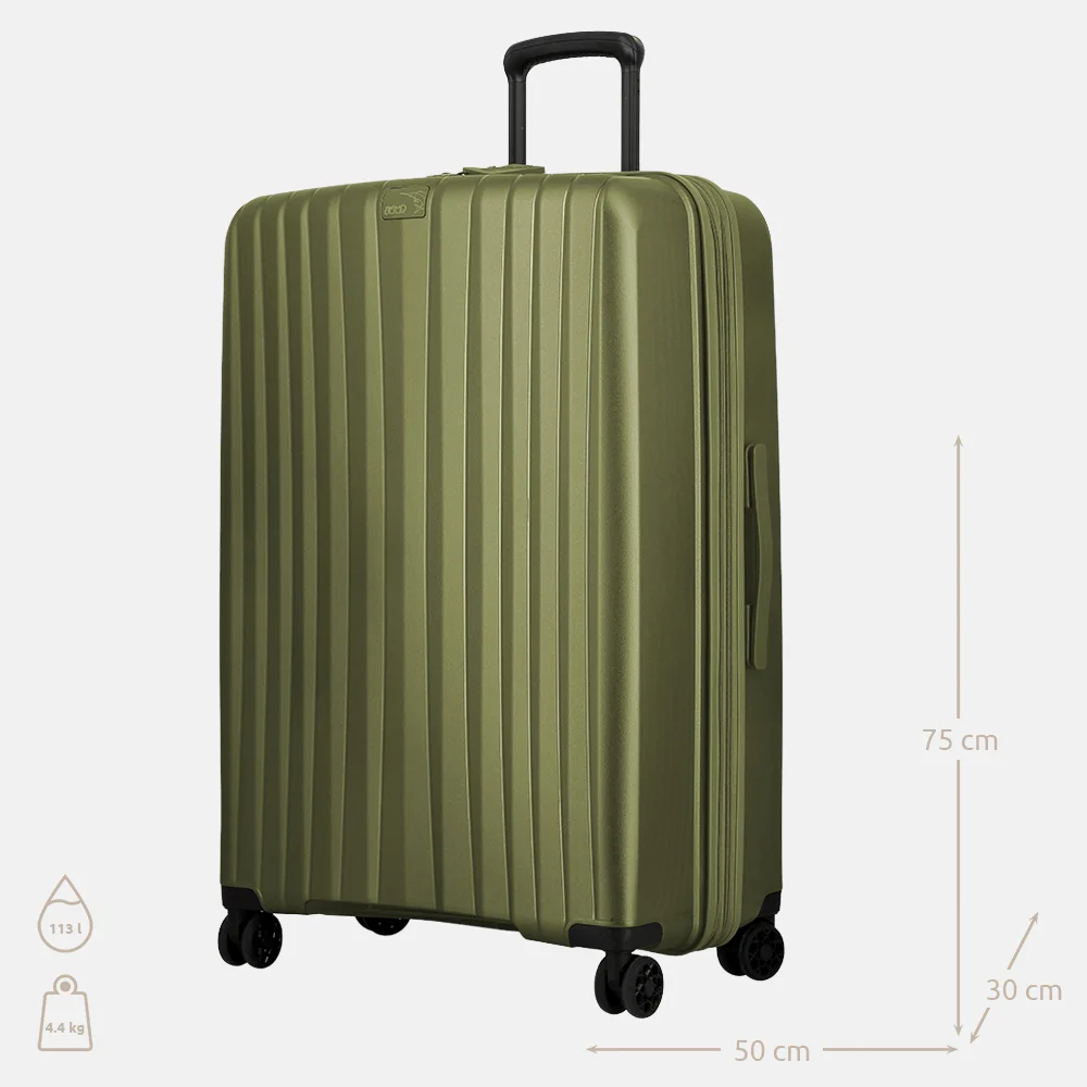 Jump Enais reiskoffer 75 cm olive bij Duifhuizen