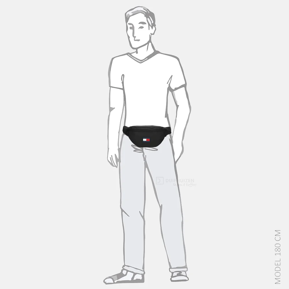 Tommy Hilfiger daily tech bumbag heuptas BDS black bij Duifhuizen