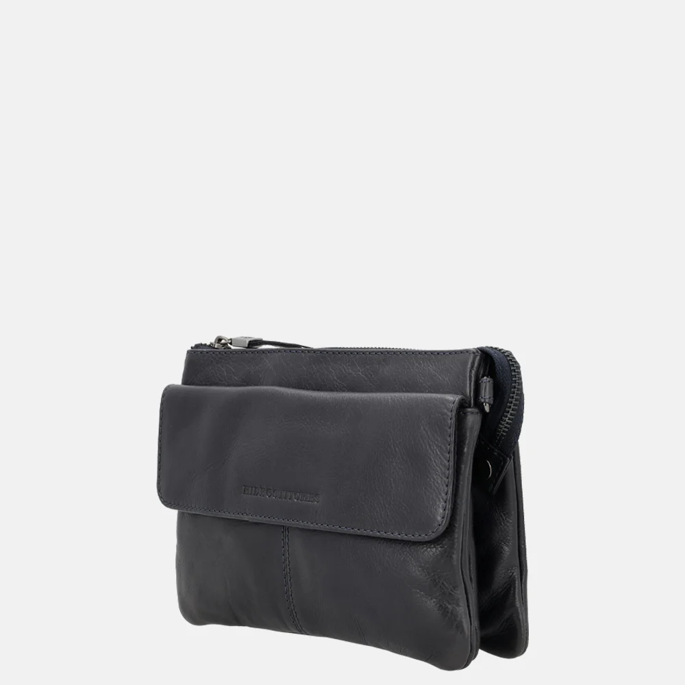 Hide & Stitches crossbody tas donkerblauw bij Duifhuizen