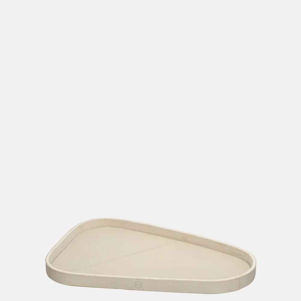 Chamada leren dienblad organisch effen M beige bij Duifhuizen