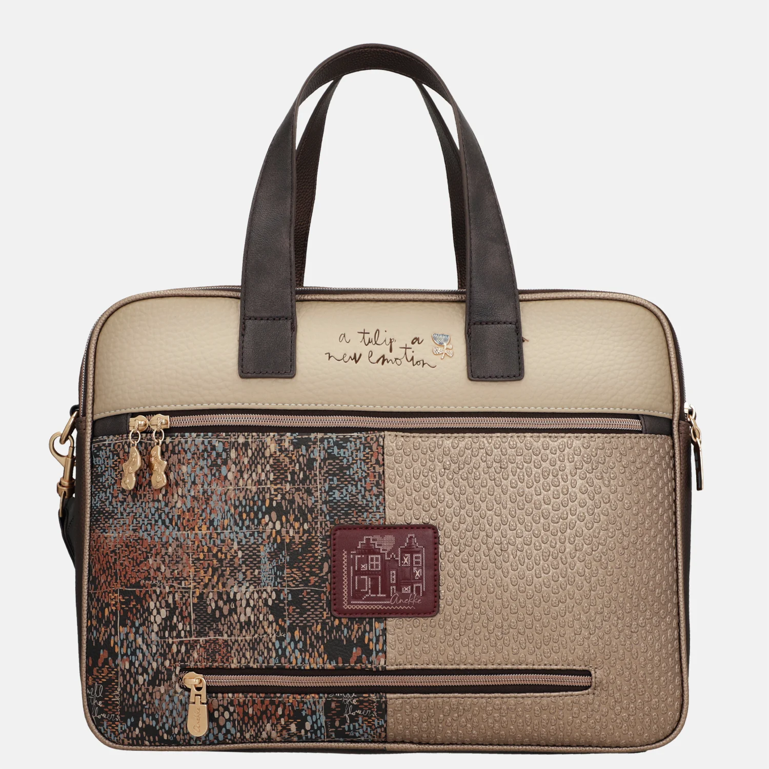 Anekke Tulip briefcase laptoptas multi bij Duifhuizen
