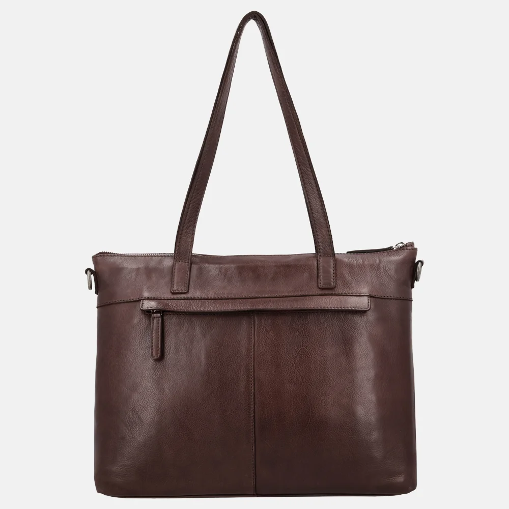 Hide & Stitches Country shopper donkerbruin bij Duifhuizen